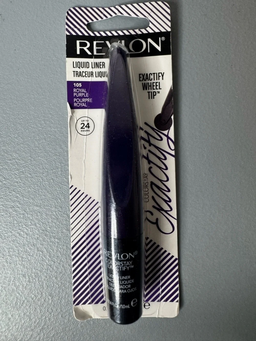 Revlon Liquid Liner in 105 Royal Purple exactly wheel tip up to 24 hours